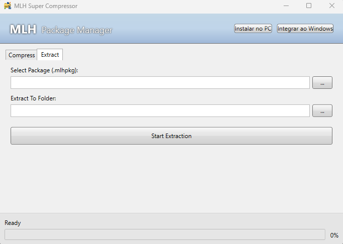Interface de Extração